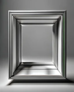 frame made out of visible air, frontal view