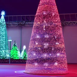 new year 2022, christmas tree, HD quality, badminton sport equipment, shuttlecocks