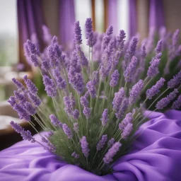 Concept of a lavender flower in a tourist hotel