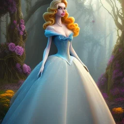 extrem tim burton style cinderella, ultra detailed,