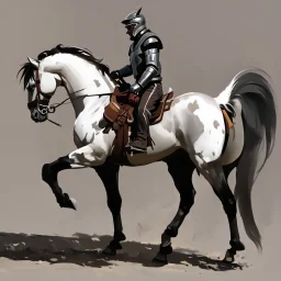 Knight riding a horse