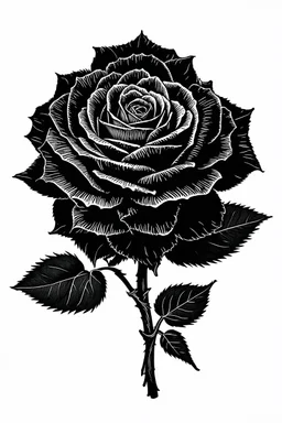 Dead black rose bouquet Black And White Graphic