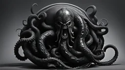 Spartan fighting all black tentacle orb