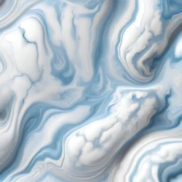 Hyper Realistic White & Sky-Blue Marble Texture