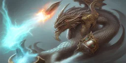 dragon god thunder fighting a god