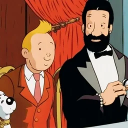 Tintin with mr T