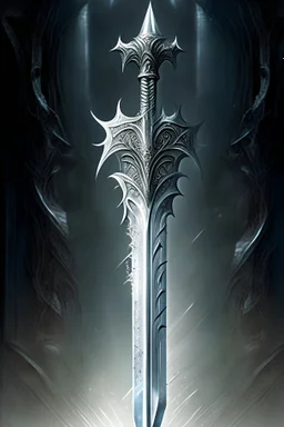 A silver spear of the gods that has been drained of its power