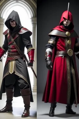 Assassins with sophisticated costumes similar to the transformation of the audience