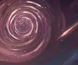 spiral, stars, clouds, swirl