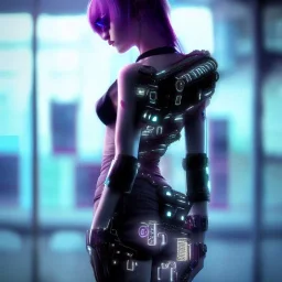 beautiful cyberpunk women