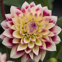 New Dahlia flower In the stage of blooming