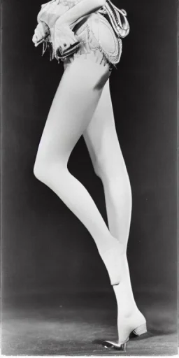 Ziegfeld Girl on jeans walking