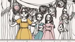 مظلم يد تمسك بخيوط الدمى