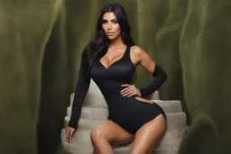 A hyper-realistic, photo Kim Kardashian ,full size, Photo Real, 64k