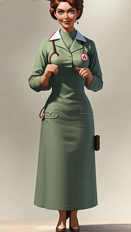 realistic bad ass 1950 nurse