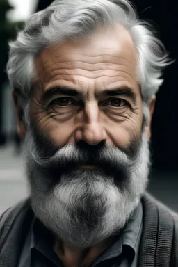 short man with a gray beard