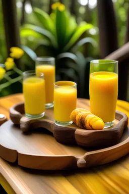 A beautiful log of mimosas for a spa and wellness retreat