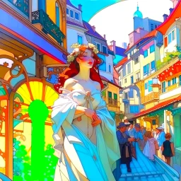 Old town Alphonse Mucha