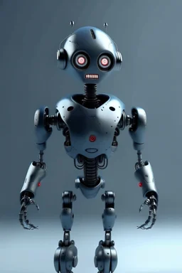 areal scary robot looking from far away