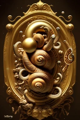 Rococo style snail