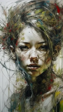 oil painting (medium), (carne griffiths:1.3), (yuko shimizu:1.2) You have a lot of very good works.