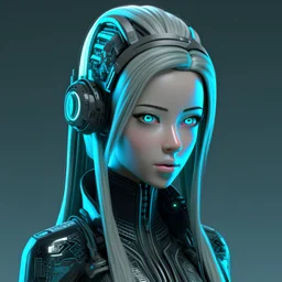 Girl cyber 3D