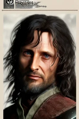 Aragorn, closeup, sword, poster lord of The rings The return of The kings