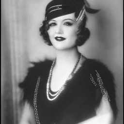 Portrait if the mayor of Chicago was a flapper in the 1930s