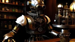 arabisch Barkeeper Roboter Steampunk