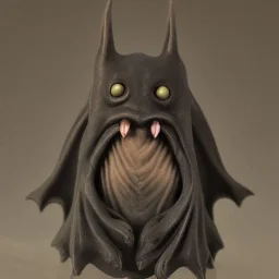 Vampire Bat with tentacle beard and grey skin as a Russian Orthodox