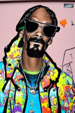 Snoop Dogg, graffiti, 3d