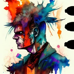 Poets of the Fall - Carnival of Rust (Official Video w/ Lyrics) , comic watercolor illustrations by Tony Moy,masterpiece, best quality, colorful paint, swirling paint. Directed by Stobe Harju.