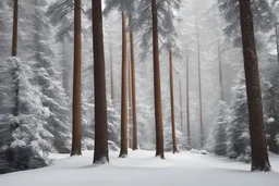 Winterlandschaft Schneebeckte Tannenbäume