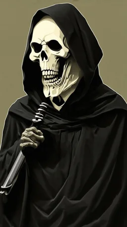 VECTORED, LAYERED, PAPER PIECES, CLEAN, RGB, GRIM REAPER ICON, MADE FROM HUNDREDS OF INDIVIDUDALLY CUT PIECES OF CARD STOCK GRADE PAPER, PHOTOREALISTIC