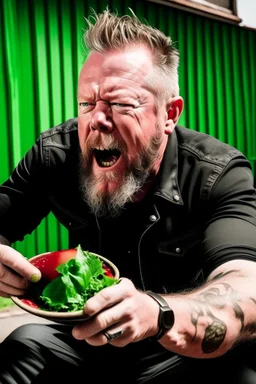 james hetfield eating watermelon