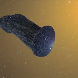 photorealistic lemna in space