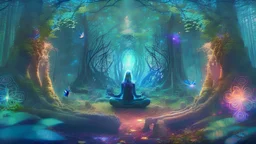 magical forest, meditation, chakras, UHD, pohoto