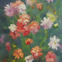 flowers, painting