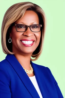 Portrait of a conservative female president in 2068