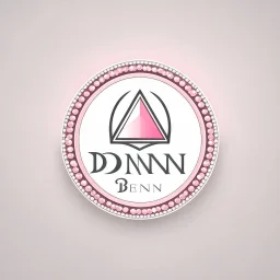 Create a logo for Deniz, a boutique of diamond-inspired dresses, Baby Pink