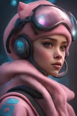 Portrait Of Beautiful Pink Alien Girl With Big Cat Eyes, Space, Artgerm, Pixar, Norman Rockwell, Up, Coco, Luca, WLOP, Intricately Detailed Concept Art, 3d Digital Art, Maya 3D, ZBrush Central 3D Shading, Cinematic, Reimagined By Industrial Light And Magic, 8k Resolution, VRAY, HDR, Volumetric Lighting