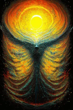 I am an empty howling wasteland of nothingness; surrealism; optical art; fractal art