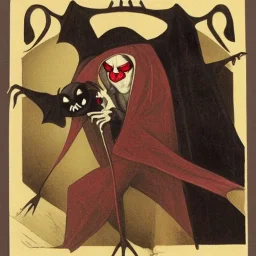 Russian Orthodox nosferatu vampire bat with long arms