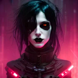 Findom goth cyberpunk portrait au naturel, hyper detailed, digital art, trending in artstation, cinematic lighting, studio quality, smooth render, unreal engine 5 rendered, octane rendered, art style by klimt and nixeu and ian sprigger and wlop and krenz cushart.