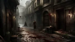 A decaying city where a killer stalks the streets A disfigured war hero, whose secrets would ruin his reputation A trap door, leading to a torture chamber The heiress, who hasn’t spoken since the accident