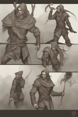 male wood elf rogue