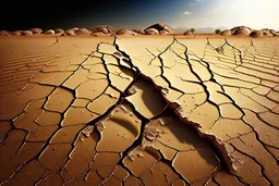 drought-cracked earth