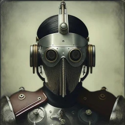 Lorenor Zorro, steam punk, scary, horror, realistic, made in octane, cinematic, movie, CGI, ultra-realistic, extremely detailed octane rendering, 8K, VRAY Super Real ar 2:3, dof photorealistic futuristic 50mm lens hard lighting dark gray tintype photograph, realistic lighting, sephia colors