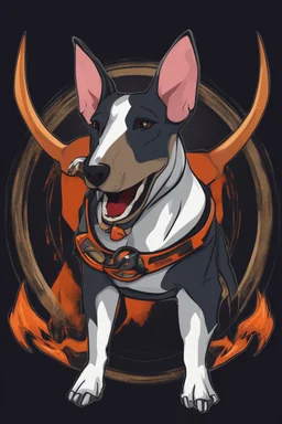 bull terrier gaming logo for shirts