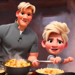 Gordon Ramsay cooking food